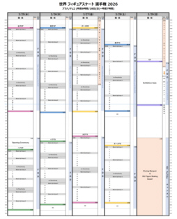 日本時間滑走順(随時更新)